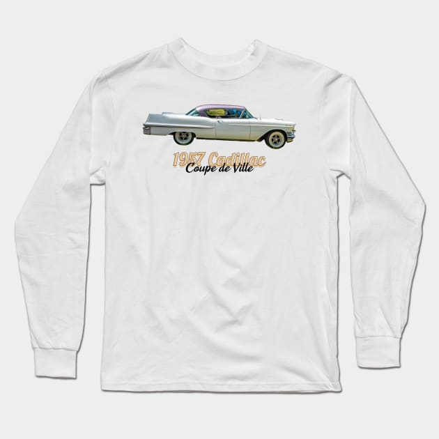 1957 Cadillac Coupe de Ville Long Sleeve T-Shirt by Gestalt Imagery